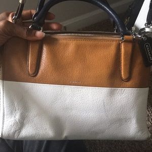 COACH Retro Colorblock Mini Borough Boarskin Bag